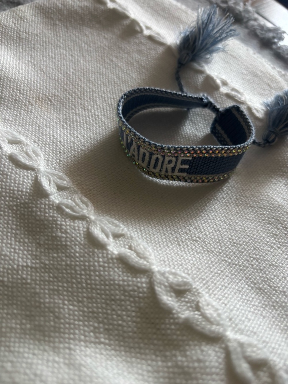 Swarovski crystals woven bracelet